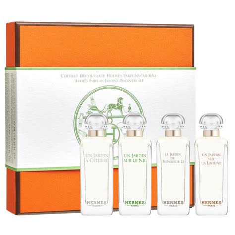 hermes secret garden perfume|hermes parfums jardins discovery set.